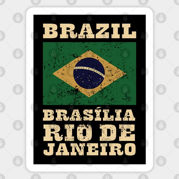 Flag of Brazil Magnet by KewaleeTee